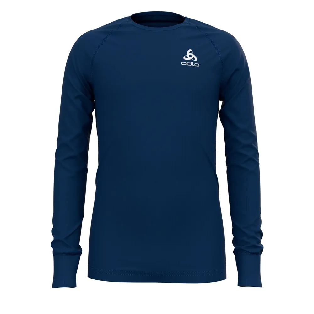 Odlo Active Warm Eco Crew Langarm-baselayer, Estate blue, 12-18MON Odlo Active Warm Eco Crew Langarm-baselayer, Estate blue, 12-18MON