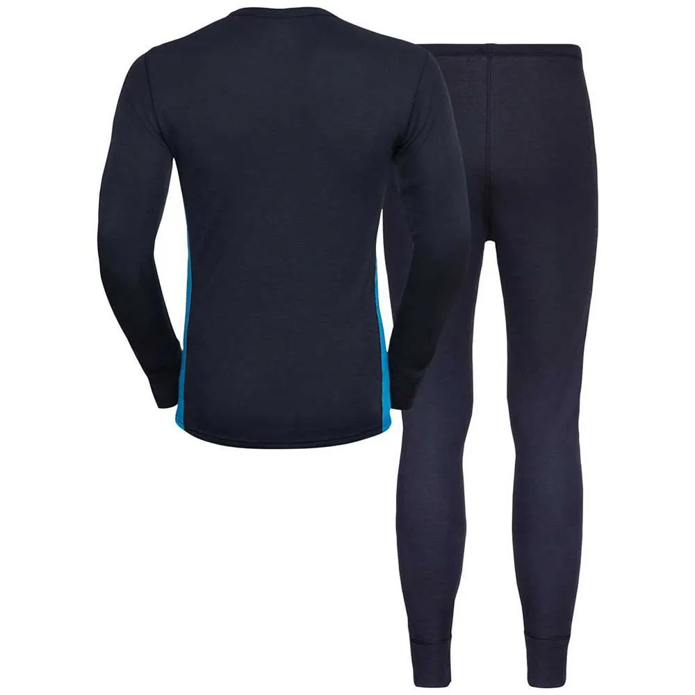 Odlo Active Warm Eco Funktionsunterwäsche-set Refurbished, Dark sapphire / indigo bunting