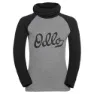 Odlo Active Warm Eco Kapuzenpullover, Black / steel grey melange, 8Y