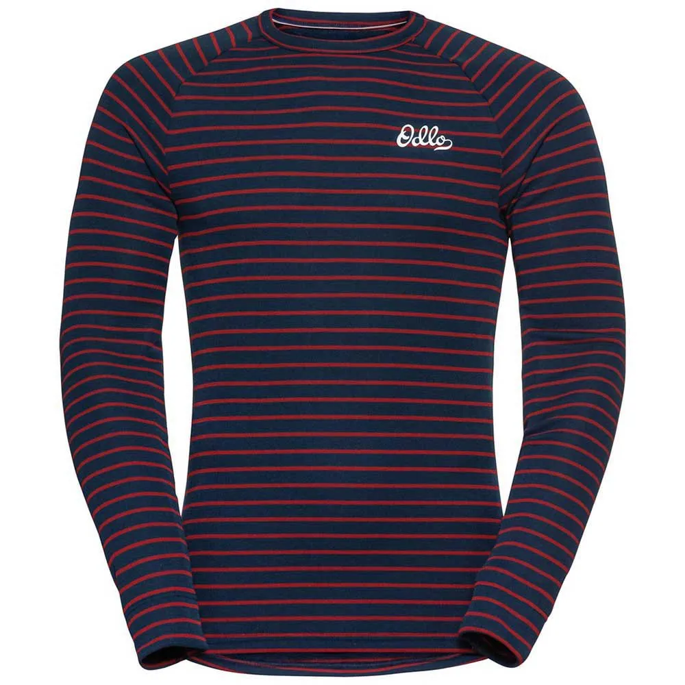 Odlo Active Warm Originals Eco Langarm-baselayer, Dark sapphire / sundried tomato Odlo Active Warm Originals Eco Langarm-baselayer, Dark sapphire / sundried tomato