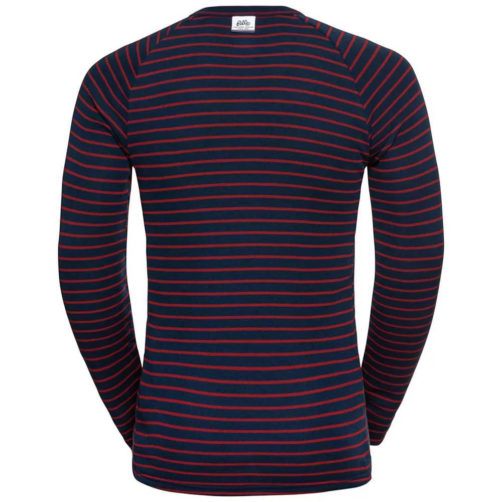 Odlo Active Warm Originals Eco Langarm-baselayer, Dark sapphire / sundried tomato Odlo Active Warm Originals Eco Langarm-baselayer, Dark sapphire / sundried tomato