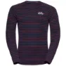 Odlo Active Warm Originals Eco Langarm-baselayer, Dark sapphire / sundried tomato