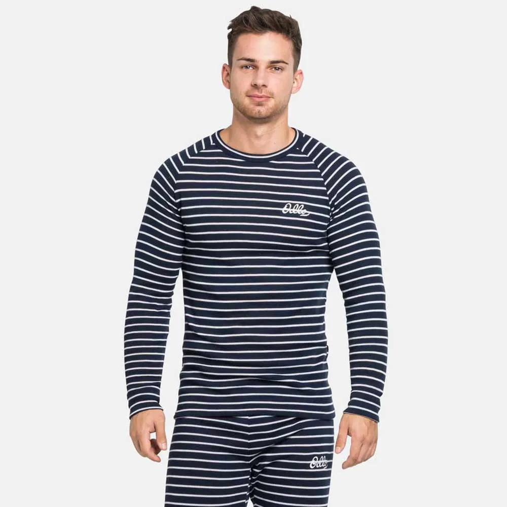 Odlo Active Warm Originals Langarm-baselayer, Dark sapphire / odlo silver grey Odlo Active Warm Originals Langarm-baselayer, Dark sapphire / odlo silver grey