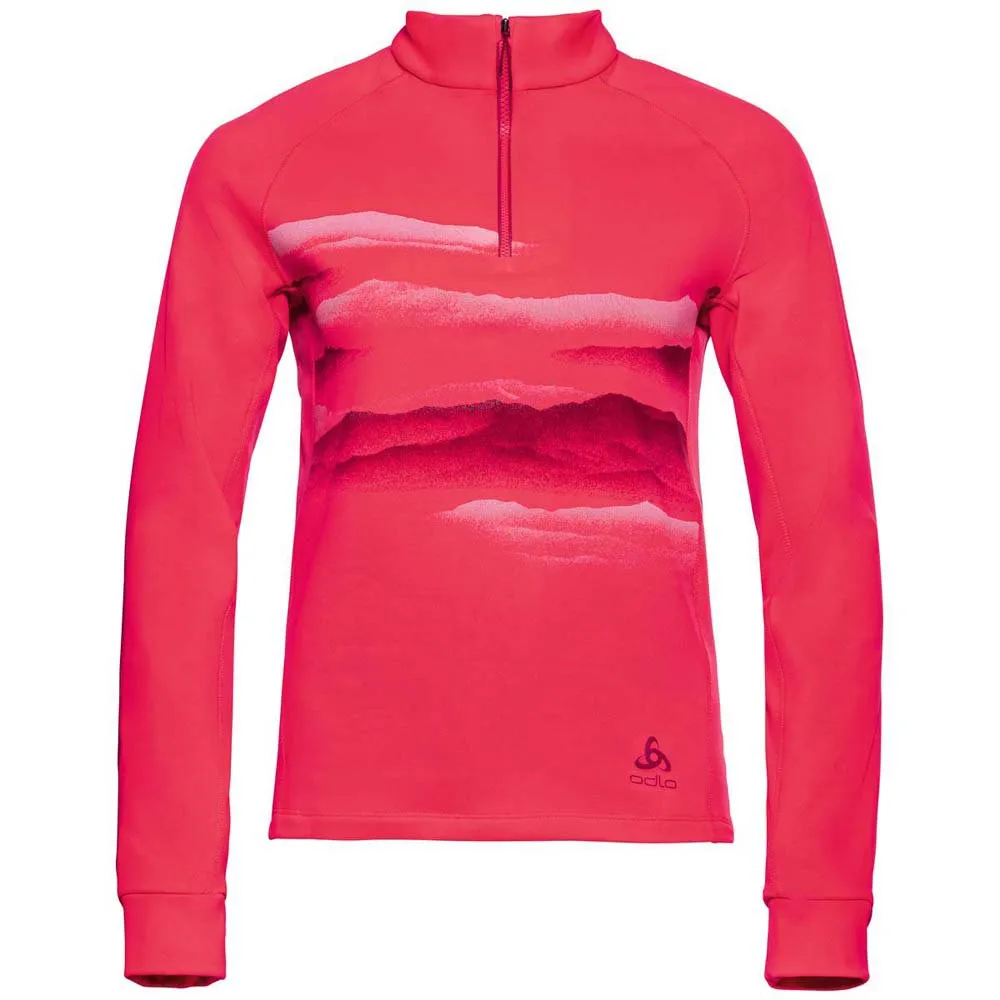Odlo Berra Graphic Langarm-t-shirt, Diva pink Odlo Berra Graphic Langarm-t-shirt, Diva pink