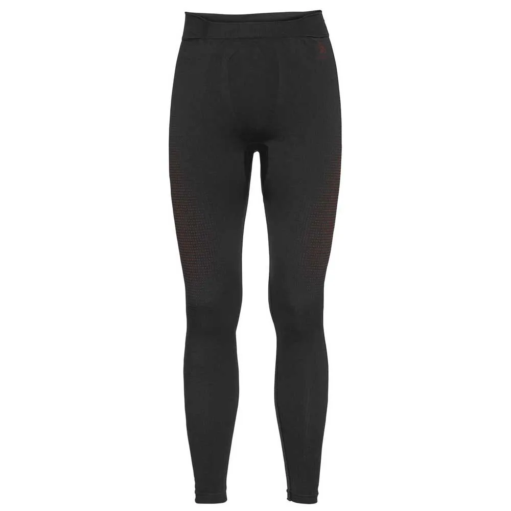 Odlo Bottom Long Performance Warm Eco Baselayer-hose, Black / orange.com