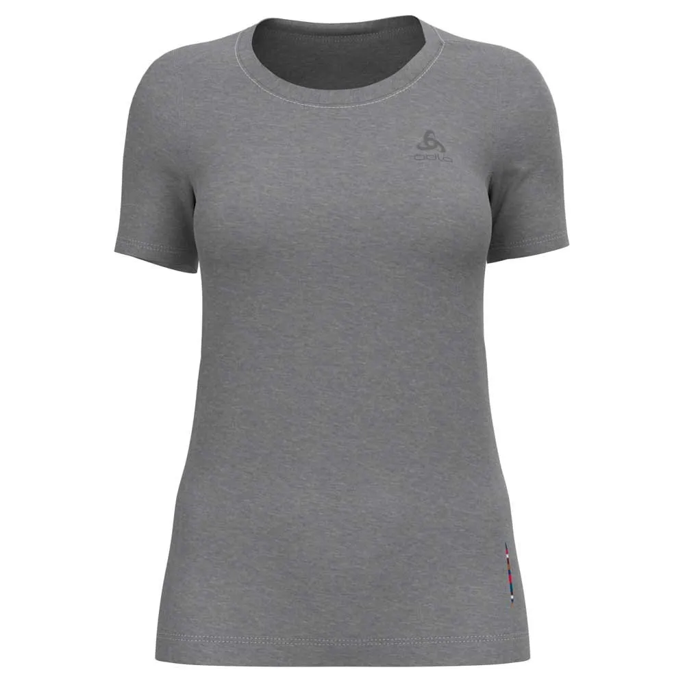 Odlo Col V Natural Merino Kurzarm-baselayer, Grey melange / grey melange Odlo Col V Natural Merino Kurzarm-baselayer, Grey melange / grey melange