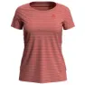 Odlo Concord Element Kurzarm-t-shirt, Lantana / hot coral / stripes