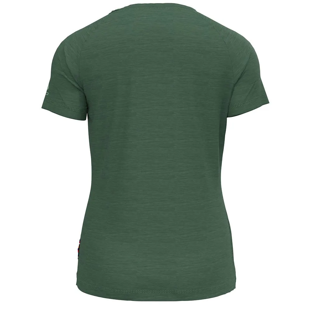 Odlo Concord Leaf Imprime Kurzarm-t-shirt, Myrtle melange Odlo Concord Leaf Imprime Kurzarm-t-shirt, Myrtle melange