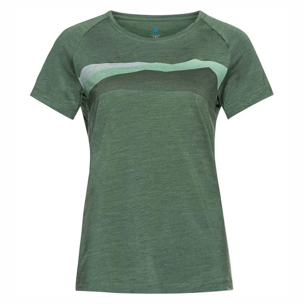 Odlo Concord Seasonal Print Kurzarm-t-shirt, Myrtle melange Odlo Concord Seasonal Print Kurzarm-t-shirt, Myrtle melange