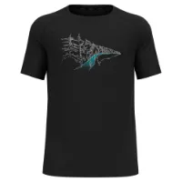 Odlo Crew Essential Print Kurzarm-t-shirt female Odlo Crew Essential Print Kurzarm-t-shirt female
