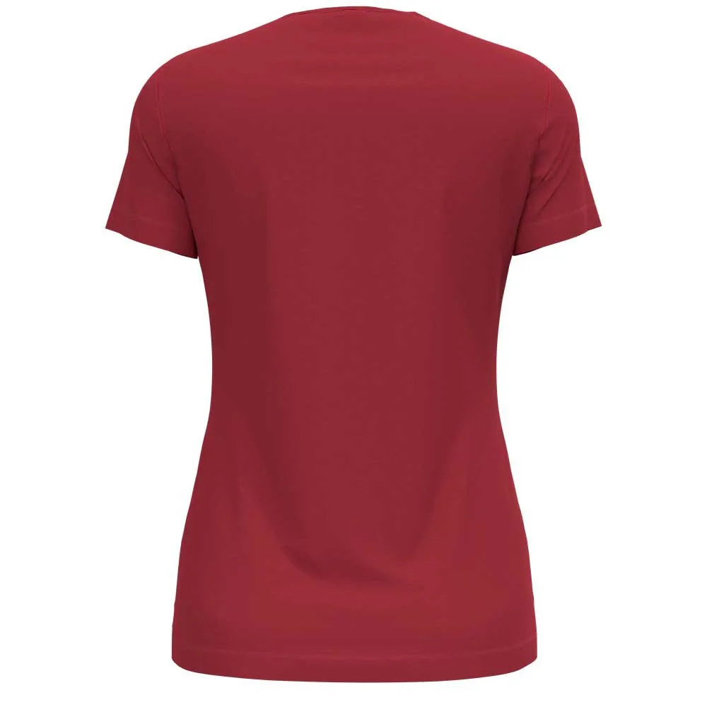 Odlo Crew Kumano Trees Kurzarm-t-shirt, American beauty Odlo Crew Kumano Trees Kurzarm-t-shirt, American beauty