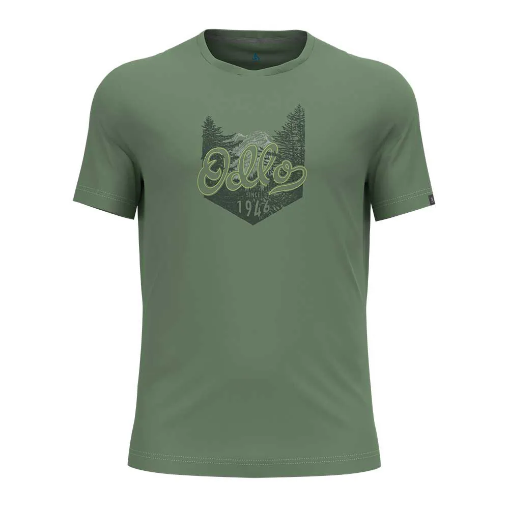 Odlo Crew Nikko Logo Kurzarm-t-shirt, Loden frost Odlo Crew Nikko Logo Kurzarm-t-shirt, Loden frost