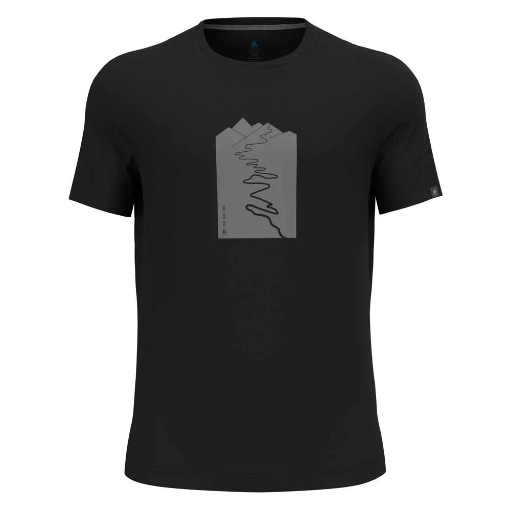 Odlo Crew Nikko Trailhead Kurzarm-t-shirt, Black