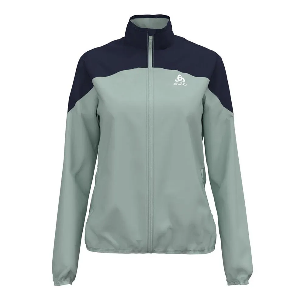 Odlo Element Light Jacke female, Surf spray / diving navy