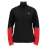 Black / poppy red