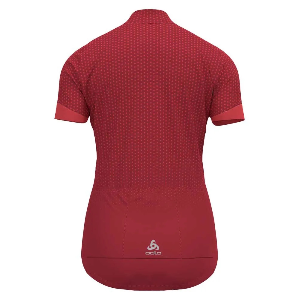 Odlo Essential 411951 Kurzarm-radtrikot, American beauty / cayenne Odlo Essential 411951 Kurzarm-radtrikot, American beauty / cayenne