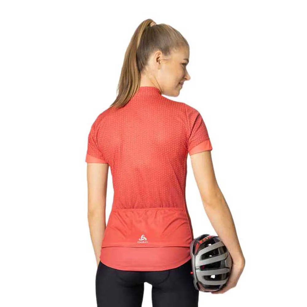 Odlo Essential 411951 Kurzarm-radtrikot, American beauty / cayenne Odlo Essential 411951 Kurzarm-radtrikot, American beauty / cayenne