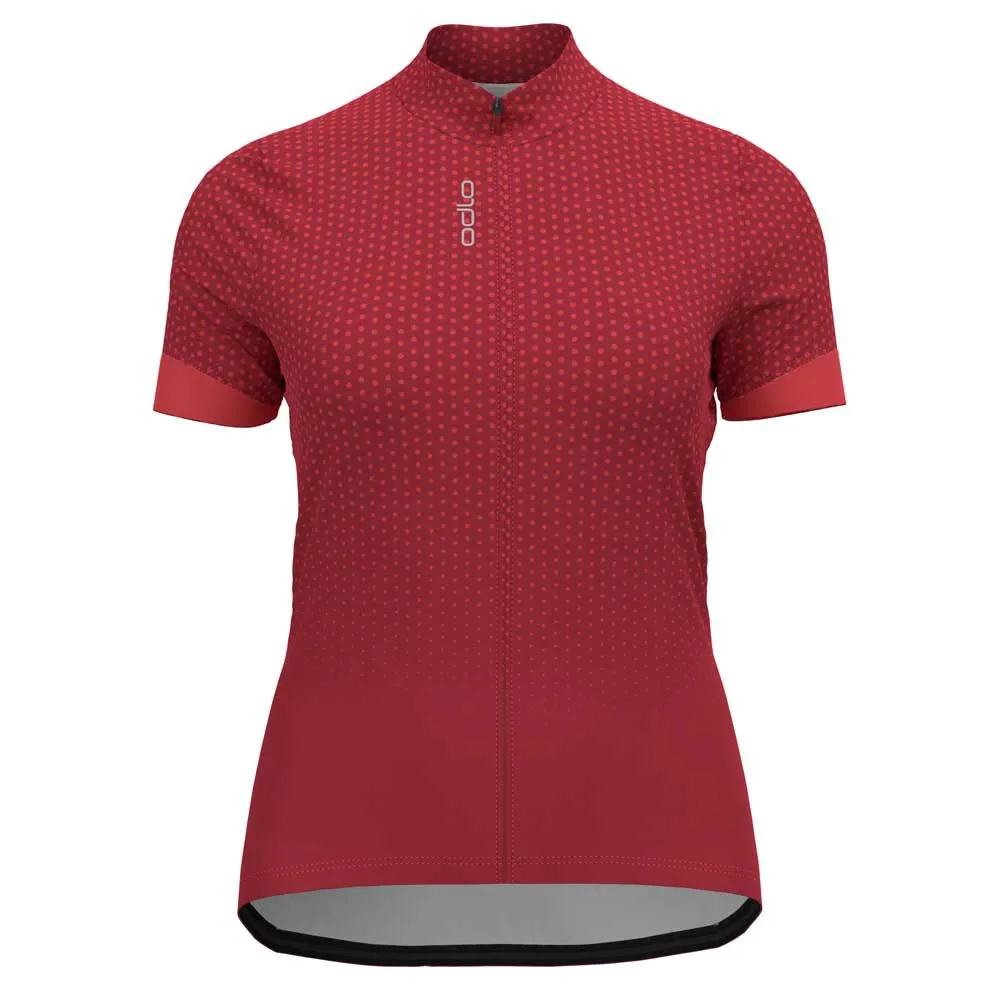 Odlo Essential 411951 Kurzarm-radtrikot, American beauty / cayenne Odlo Essential 411951 Kurzarm-radtrikot, American beauty / cayenne