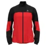 Black / poppy red