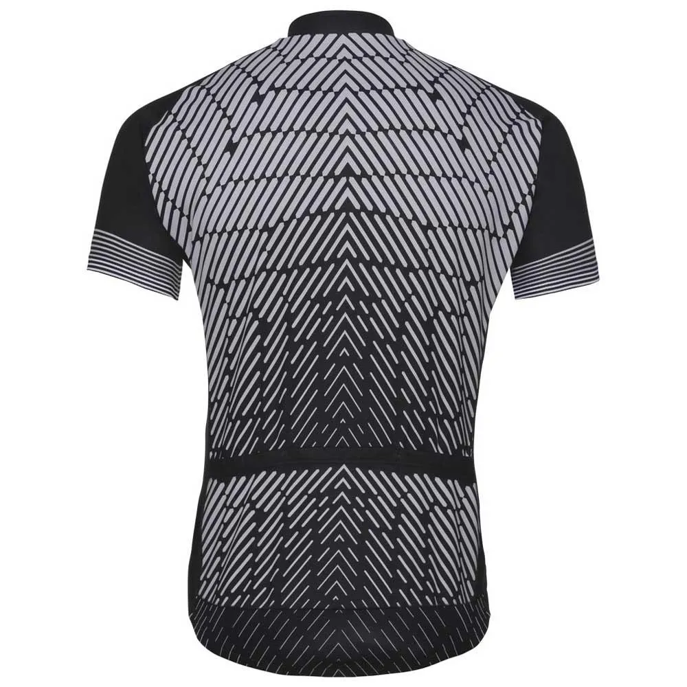 Odlo Fujin Print Kurzarm-radtrikot, Black / odlo silver grey, S Odlo Fujin Print Kurzarm-radtrikot, Black / odlo silver grey, S