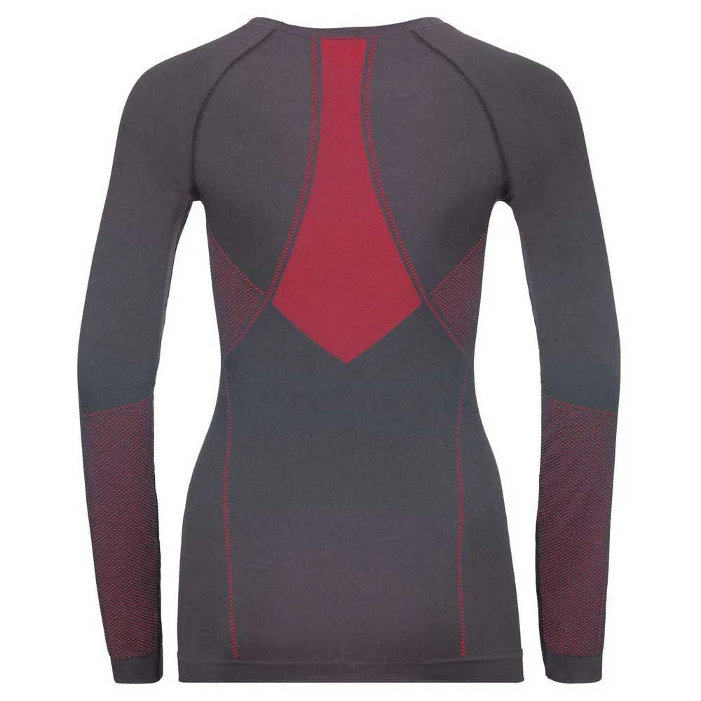 Odlo Fundamentals Perfor Langarm-baselayer, Odyssey gray / diva pink Odlo Fundamentals Perfor Langarm-baselayer, Odyssey gray / diva pink
