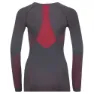 Odlo Fundamentals Perfor Langarm-baselayer, Odyssey gray / diva pink