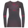 Odlo Fundamentals Perfor Langarm-baselayer, Odyssey gray / diva pink