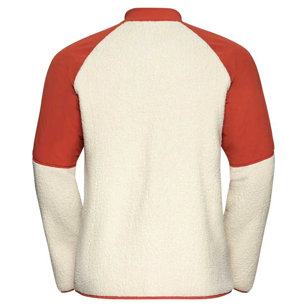 Odlo Halden Cosy Fleece Mit Durchgehendem Reißverschluss, Ketchup / almond milk Odlo Halden Cosy Fleece Mit Durchgehendem Reißverschluss, Ketchup / almond milk