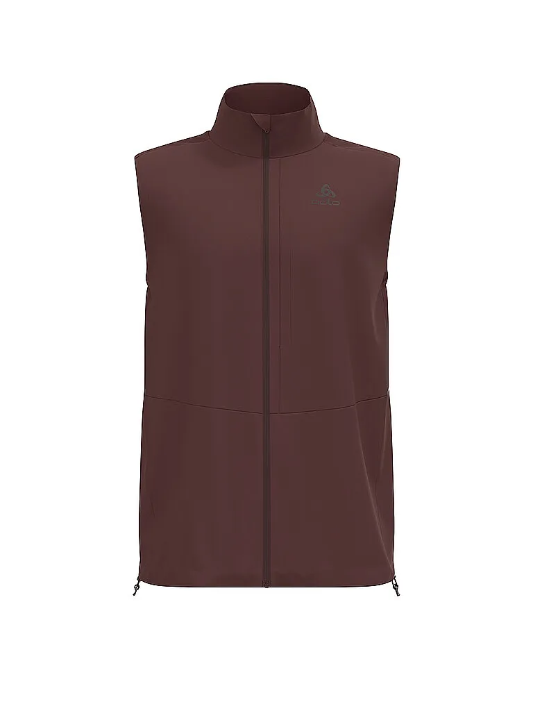 Odlo Herren Softshell Laufjacke Zeroweight Warm, Dunkelrot