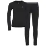 Odlo Merino Warm Langarm-baselayer, Black / black