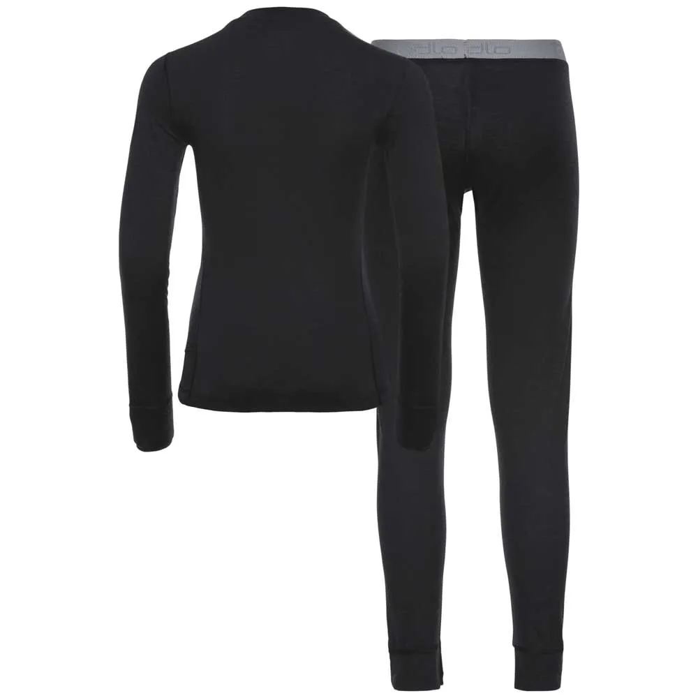 Odlo Merino Warm Langarm-baselayer, Black / black Odlo Merino Warm Langarm-baselayer, Black / black