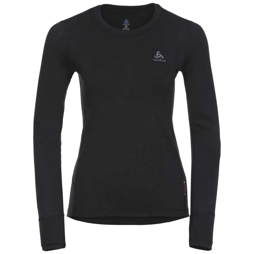 Odlo Merino Warm Langarm-baselayer, Black / black Odlo Merino Warm Langarm-baselayer, Black / black