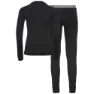 Odlo Merino Warm Langarm-baselayer, Black / black