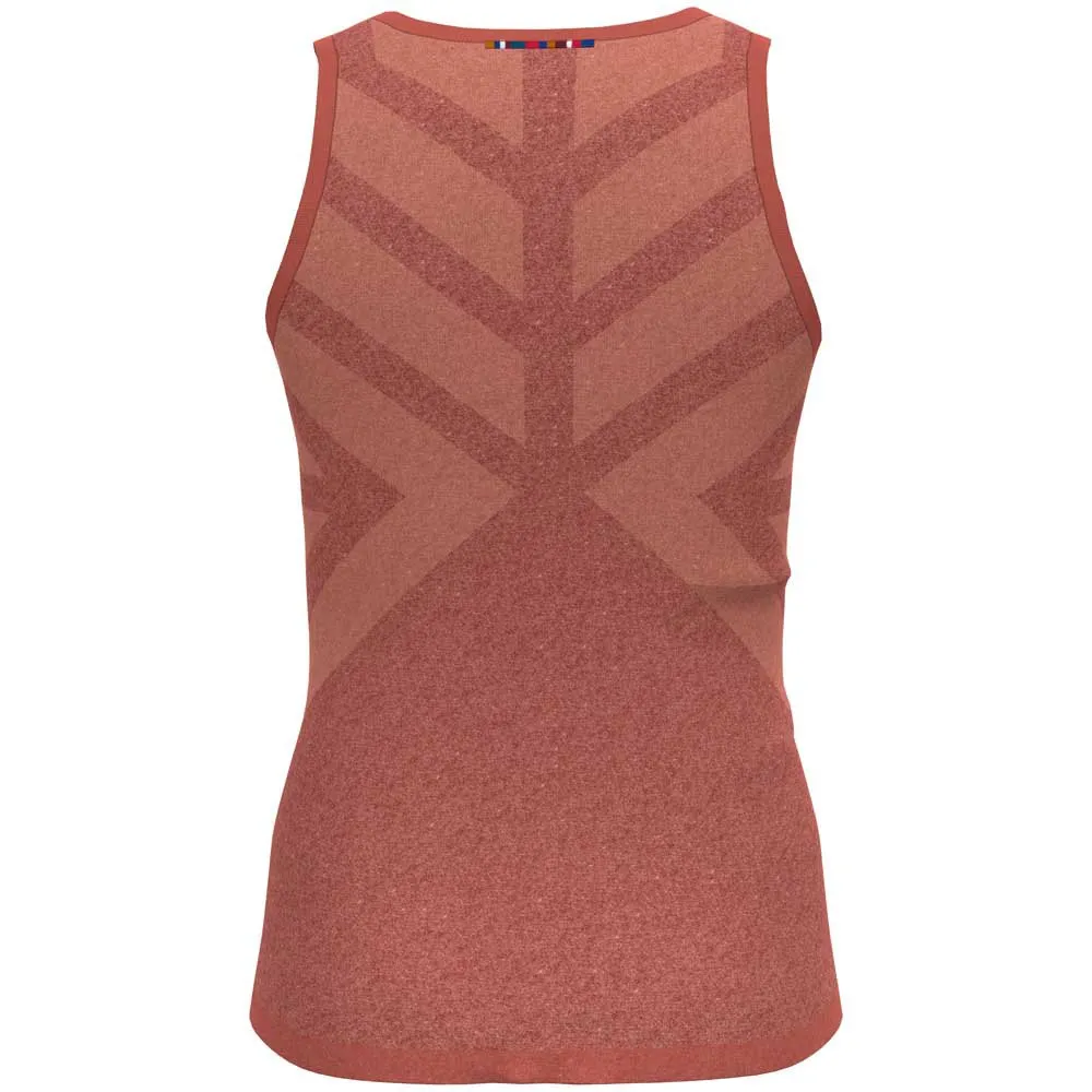 Odlo Natural Kinship Ärmelloses Baselayer, Burnt sienna melange Odlo Natural Kinship Ärmelloses Baselayer, Burnt sienna melange