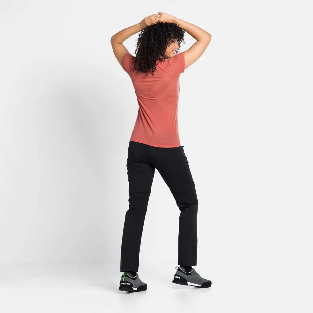 Odlo Natural Kinship X-light Kurzarm-baselayer, Burnt sienna melange