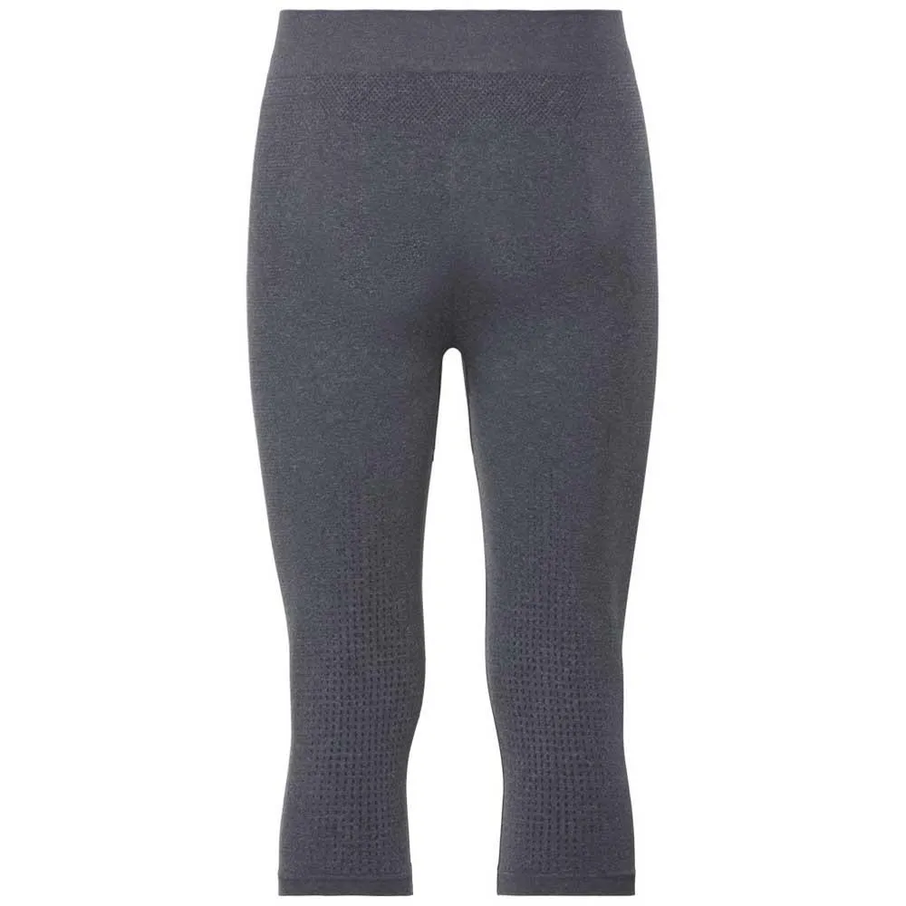 Odlo Performance Warm 3/4 Baselayer-hose, Grey melange / black