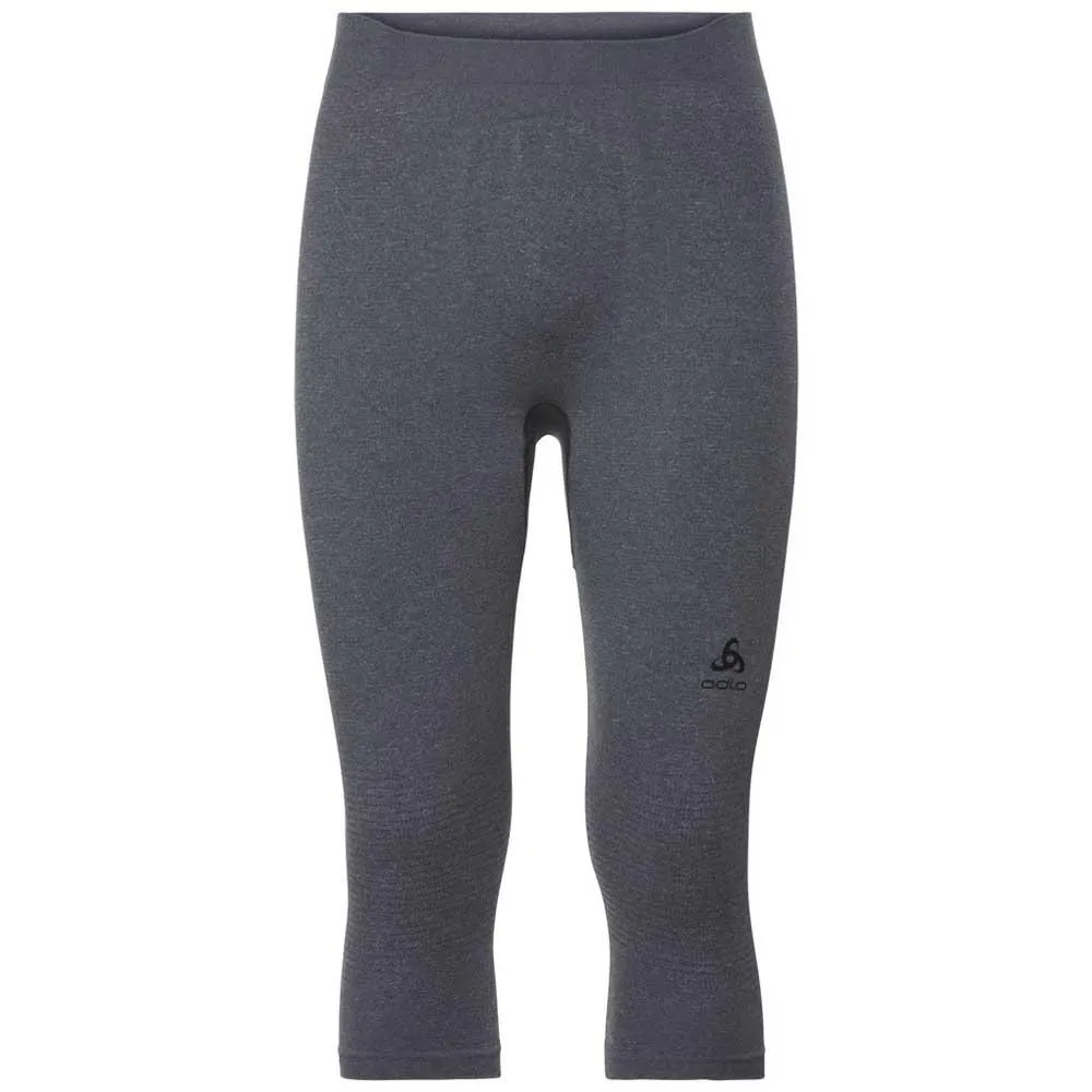 Odlo Performance Warm 3/4 Baselayer-hose, Grey melange / black