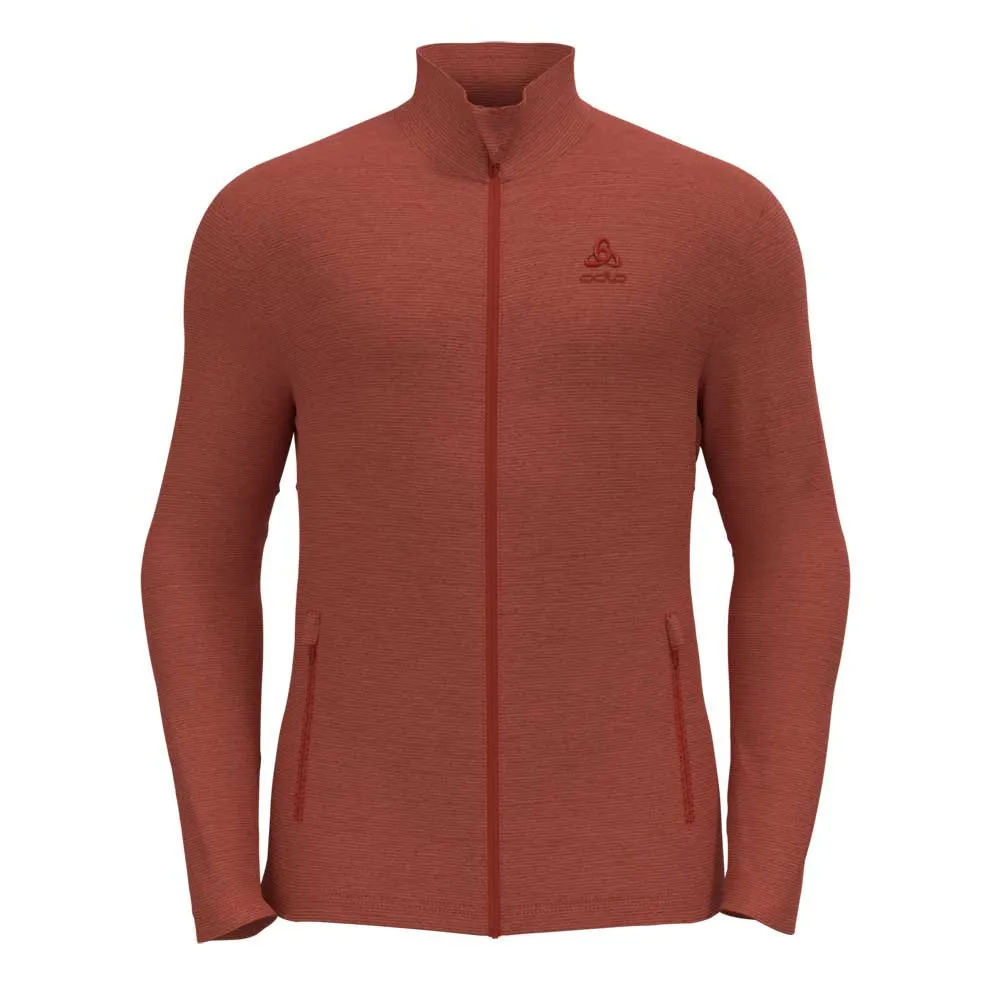 Odlo Roy Fleece Mit Durchgehendem Reißverschluss, Ketchup / orange rust Odlo Roy Fleece Mit Durchgehendem Reißverschluss, Ketchup / orange rust