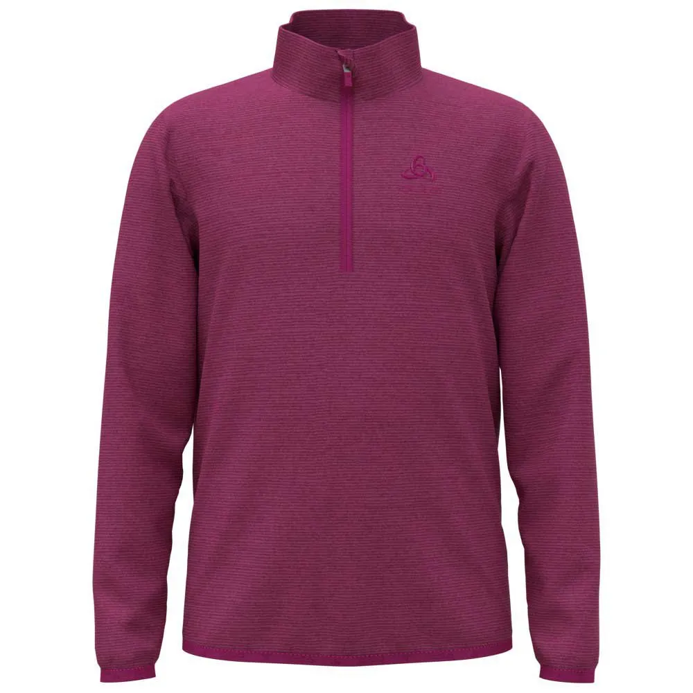 Odlo Roy Stripe Fleece Mit Halbem Reißverschluss, Festival fuchsia / raspberry fudge, 4Y Odlo Roy Stripe Fleece Mit Halbem Reißverschluss, Festival fuchsia / raspberry fudge, 4Y
