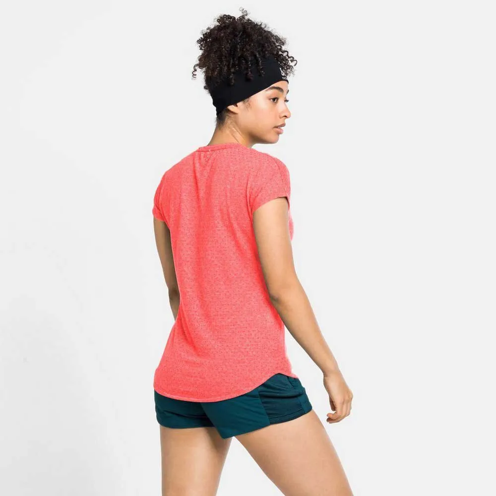 Odlo Run Easy Linencool Kurzarm-t-shirt female, Siesta melange Odlo Run Easy Linencool Kurzarm-t-shirt female, Siesta melange
