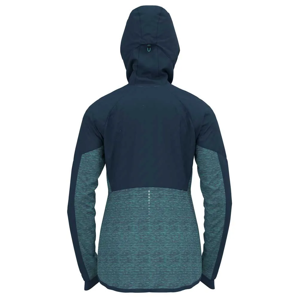 Odlo Run Easy S-thermic Jacke female, Blue wing teal Odlo Run Easy S-thermic Jacke female, Blue wing teal