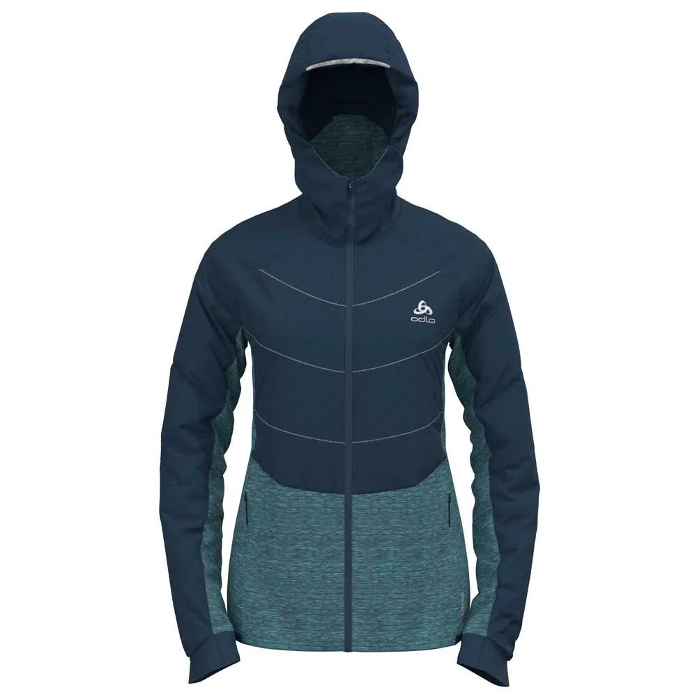 Odlo Run Easy S-thermic Jacke female, Blue wing teal Odlo Run Easy S-thermic Jacke female, Blue wing teal