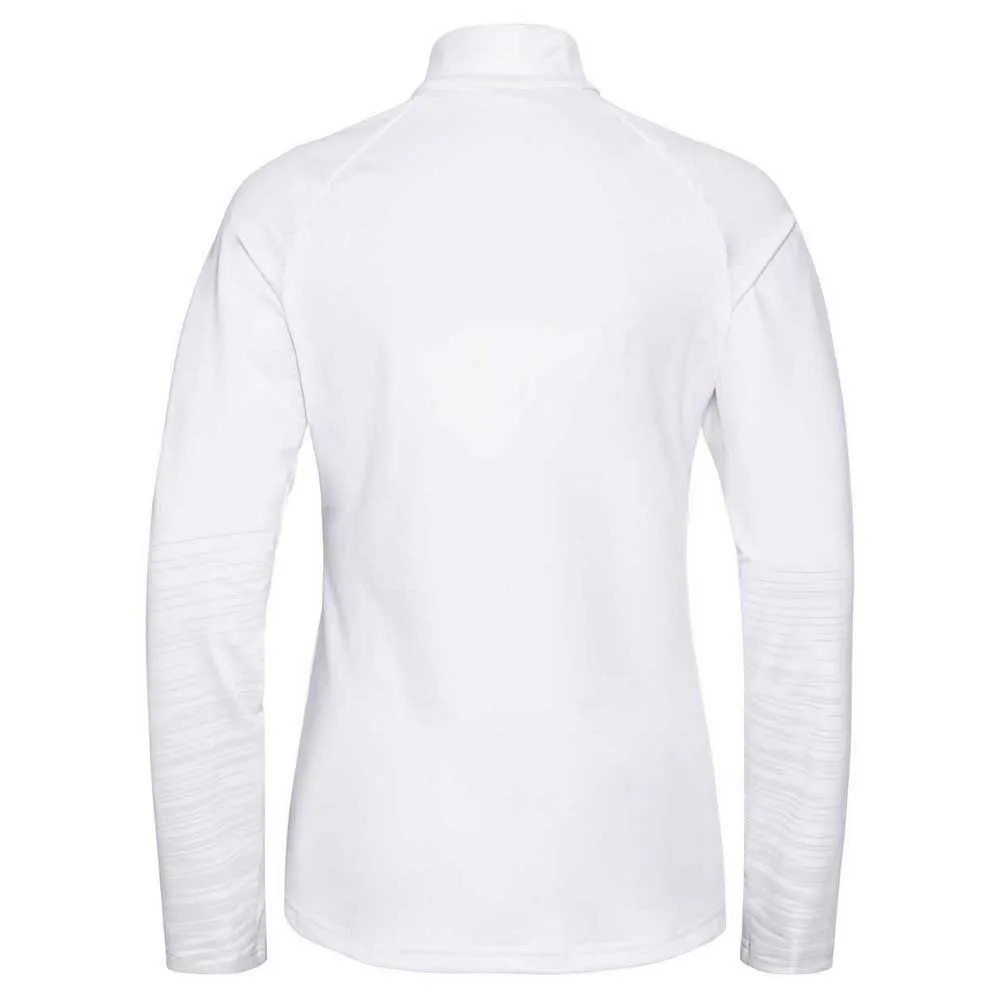 Odlo Sesvenna Graphic Halbreißverschluss-sweatshirt, White Odlo Sesvenna Graphic Halbreißverschluss-sweatshirt, White