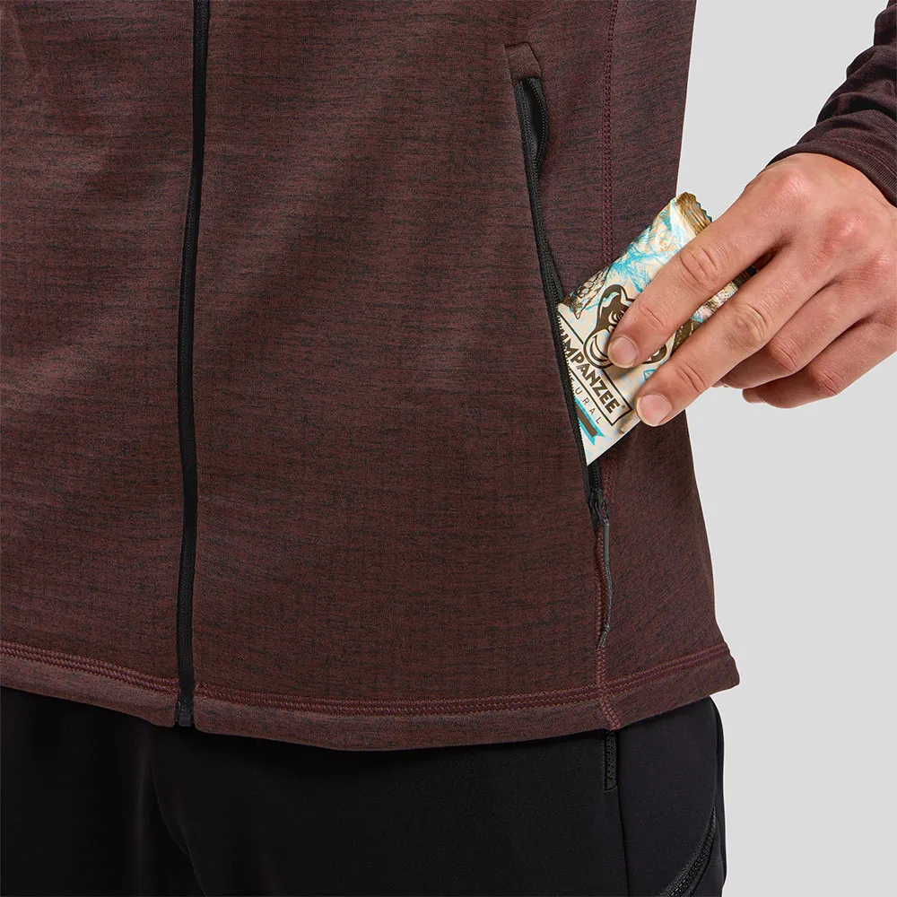 Odlo Tencia Fleece Mit Durchgehendem Reißverschluss, Fudge melange 2
