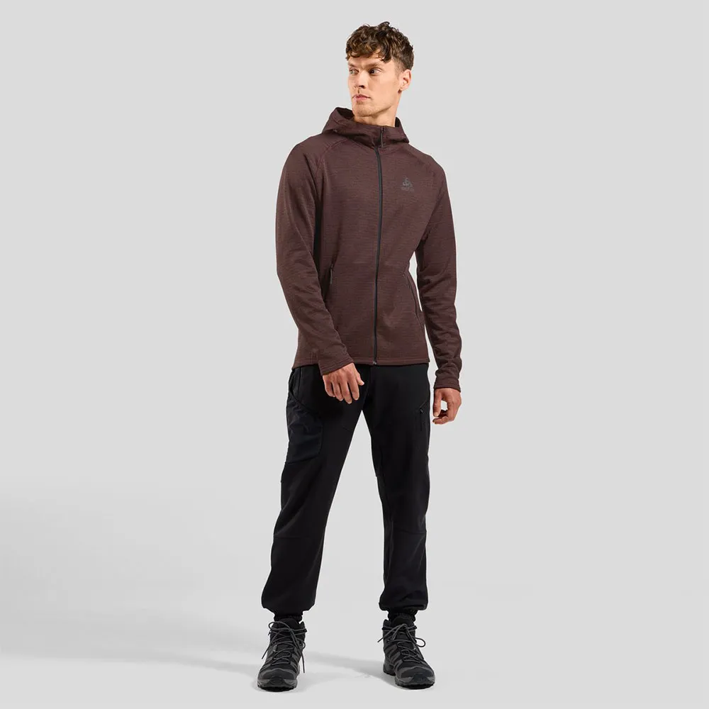 Odlo Tencia Fleece Mit Durchgehendem Reißverschluss, Fudge melange 2