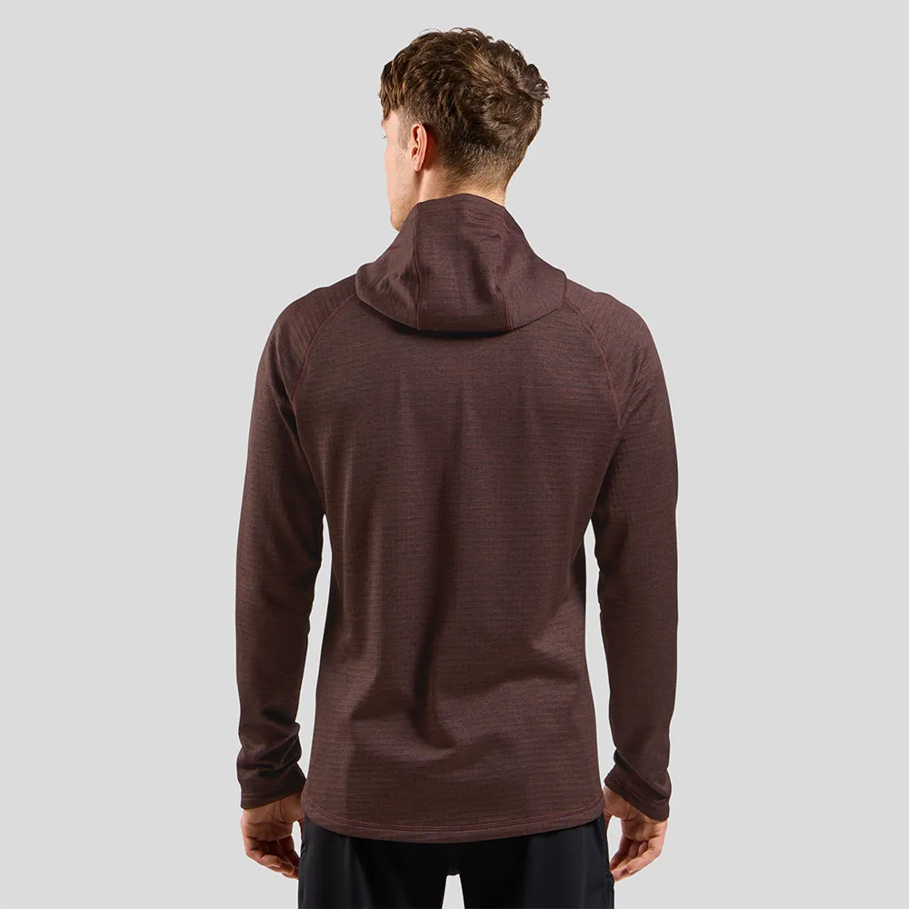 Odlo Tencia Fleece Mit Durchgehendem Reißverschluss, Fudge melange 2
