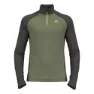 Matte green / dark grey melange 2