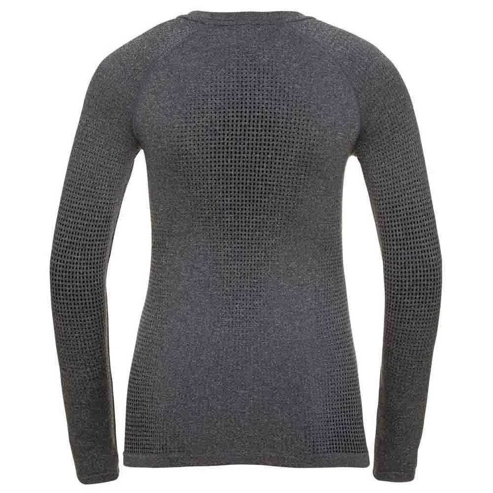 Odlo Top Performance Warm Ec Langarm-baselayer, Grey melange / black
