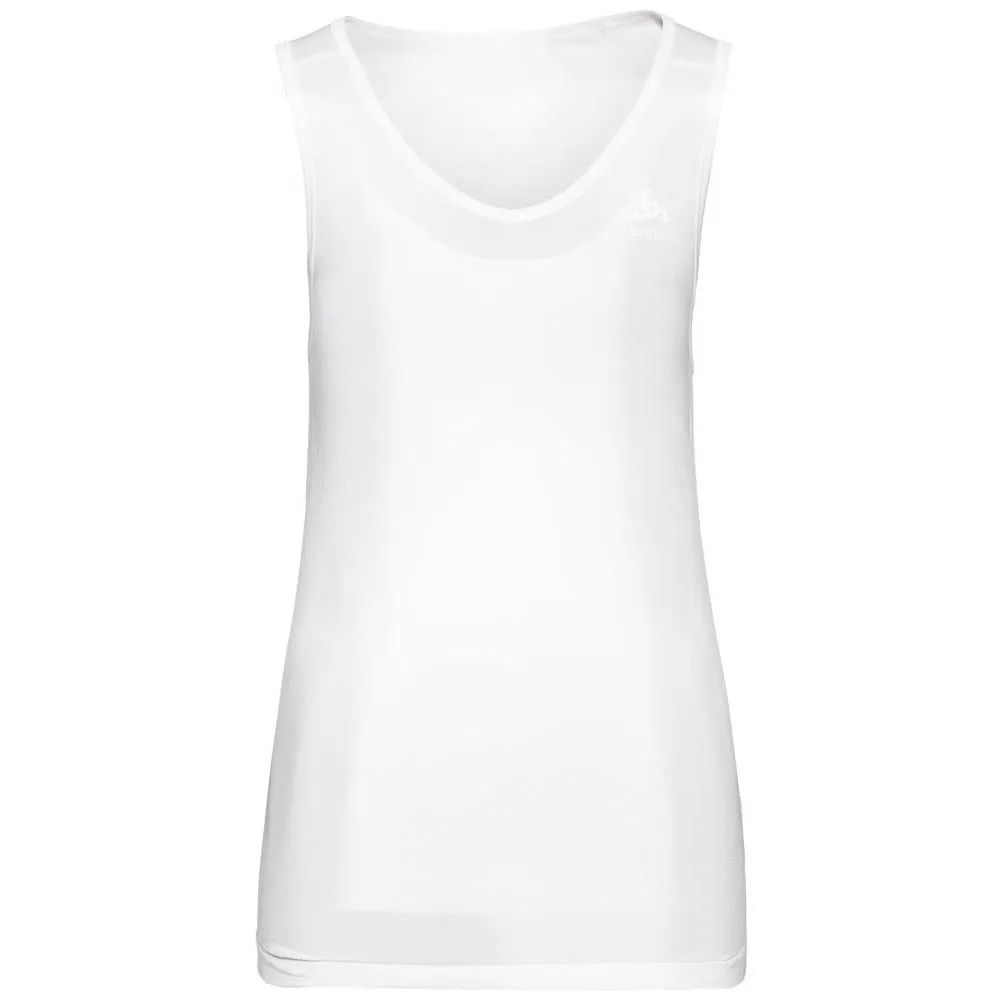 Odlo V Neck Performance X-light Ärmelloses Baselayer, White Odlo V Neck Performance X-light Ärmelloses Baselayer, White