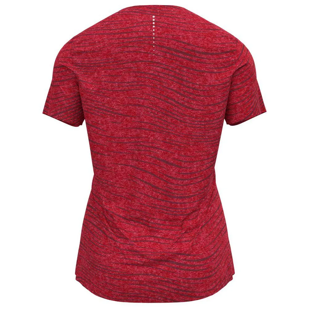 Odlo Zeroweight Enginee Kurzarm-t-shirt female, Deep claret melange